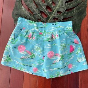 All For Color Girl's Beach Print Shorts